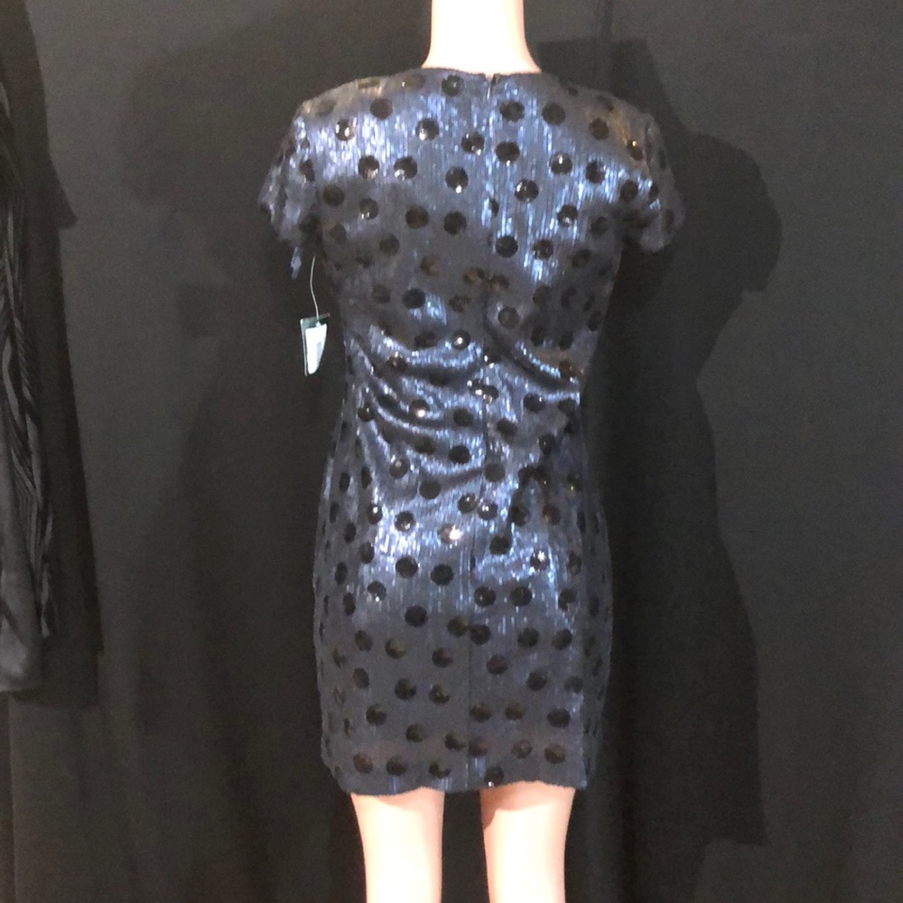 NWT RALPH LAUREN Polka Dot Sequin Cocktail Dress - Picture 6 of 7